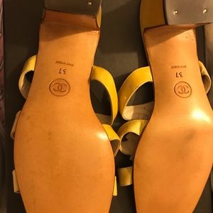 Brand New Vintage Chanel Patent Leather Sandals